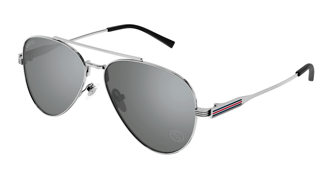 Sunglasses gucci gg1874s 002 rutenio pilot masculino size 57mm - Main view