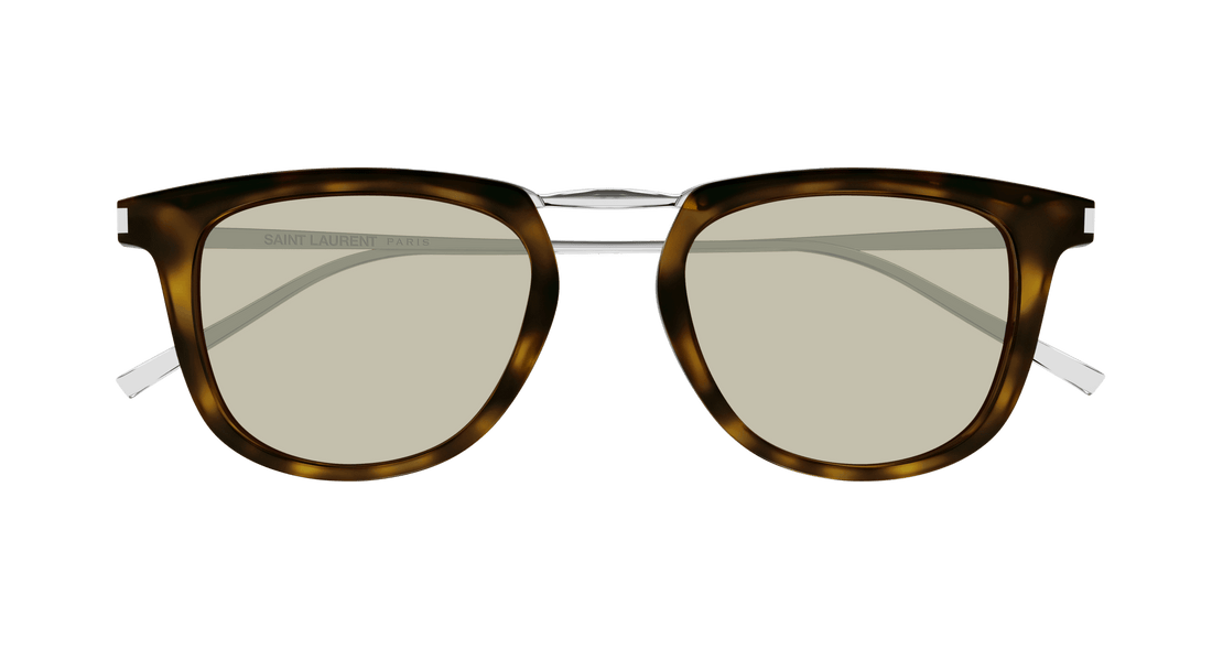 Occhiali da sole saint laurent sl 753 007 havana round unisex taglia 50mm - Vista dettagliata