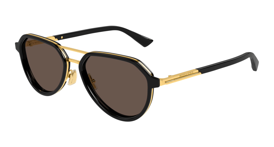 Occhiali da sole bottega veneta bv1373s 001 negro pilot unisex taglia 55mm - Vista principale