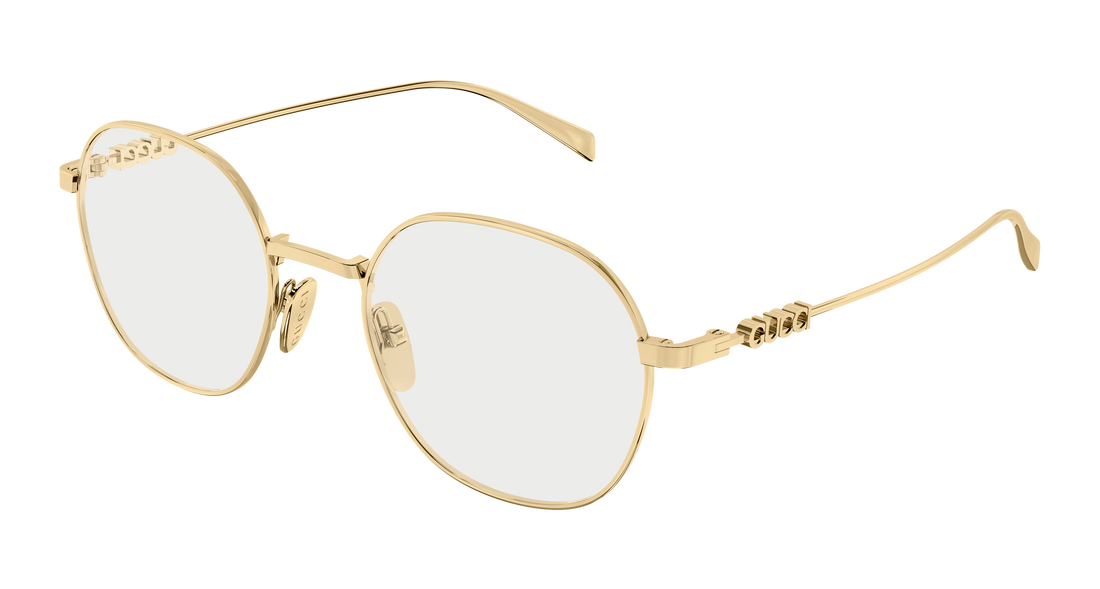Brillen gucci gg1939o 001 dorado round/oval/panthos femenino größe 51mm - Hauptansicht