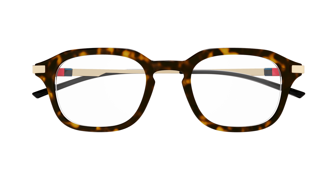 Óculos graduados gucci gg1891o 002 havana square masculino tamanho 49mm - Vista de detalhe