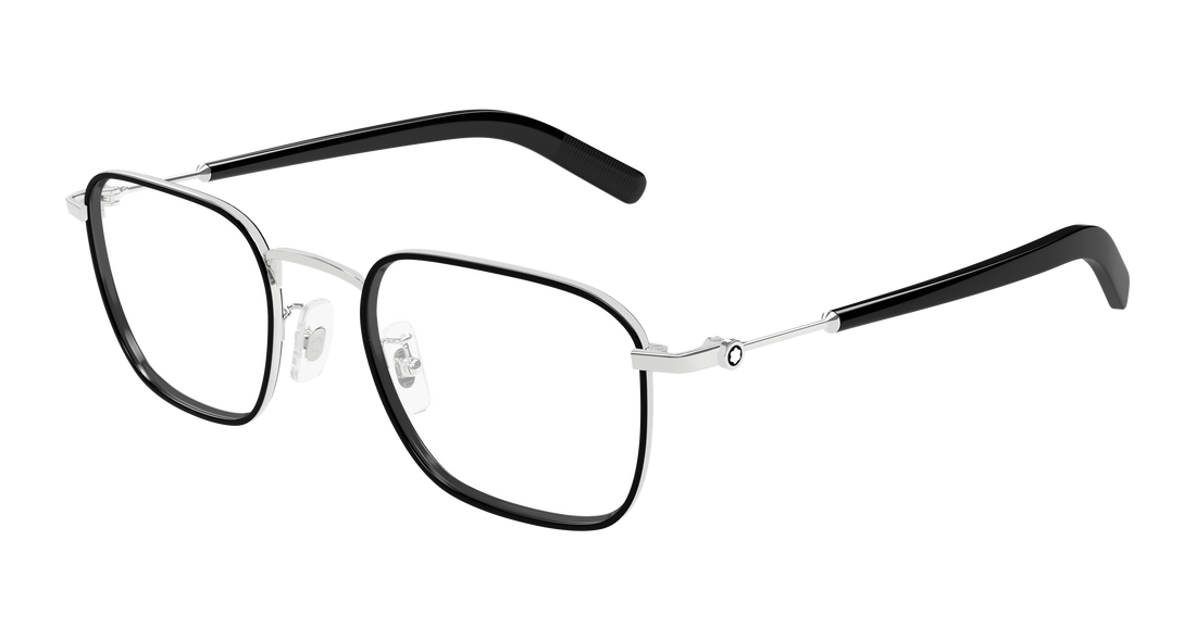 Occhiali da vista montblanc mb0424o 001 plateado rectangular / squared masculino taglia 50mm - Vista principale