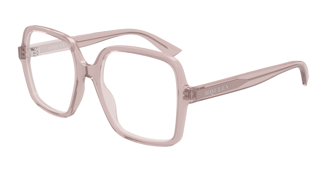 Gafas graduadas alexander mcqueen am0538o 005 rosa rectangular / squared femenino talla 52mm - Vista principal