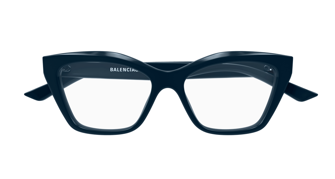 Occhiali da vista balenciaga bb0342o 009 azul cat eye femenino taglia 55mm - Vista dettagliata