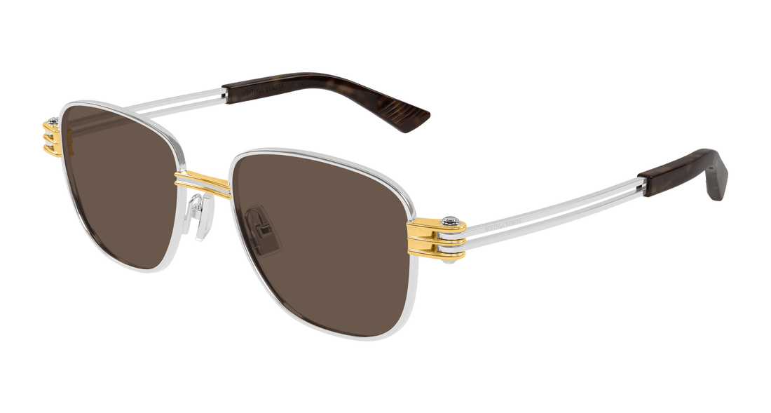 Sonnenbrillen bottega veneta bv1380s 001 plateado square unisex größe 51mm - Hauptansicht