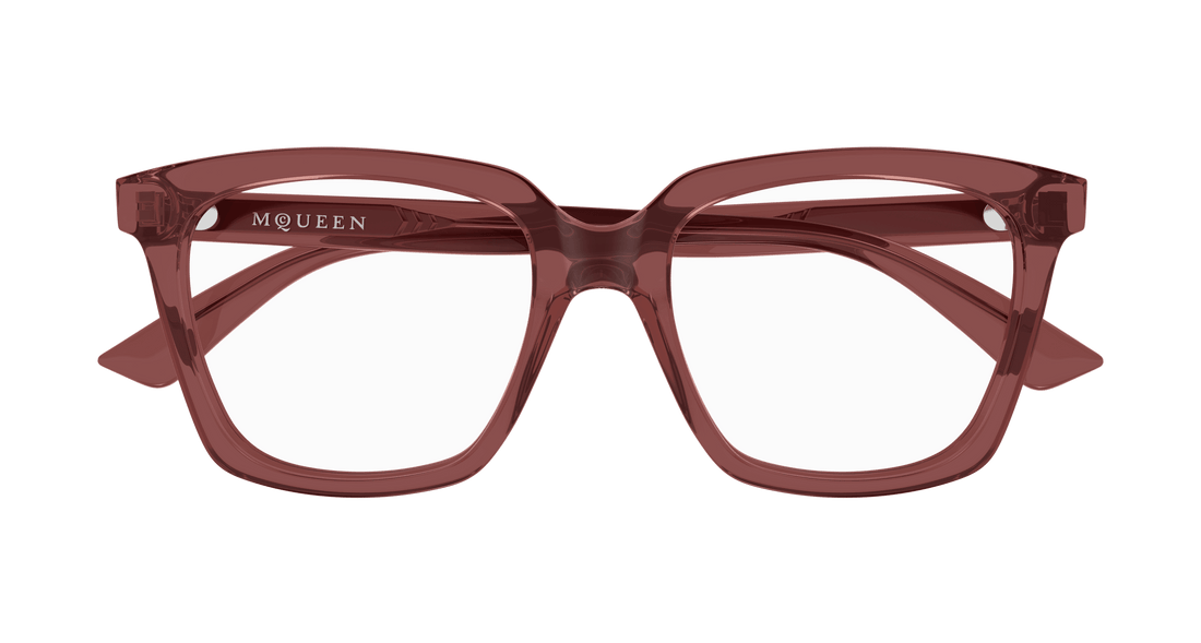 Occhiali da vista alexander mcqueen am0513o 004 violeta cat eye femenino taglia 53mm - Vista dettagliata