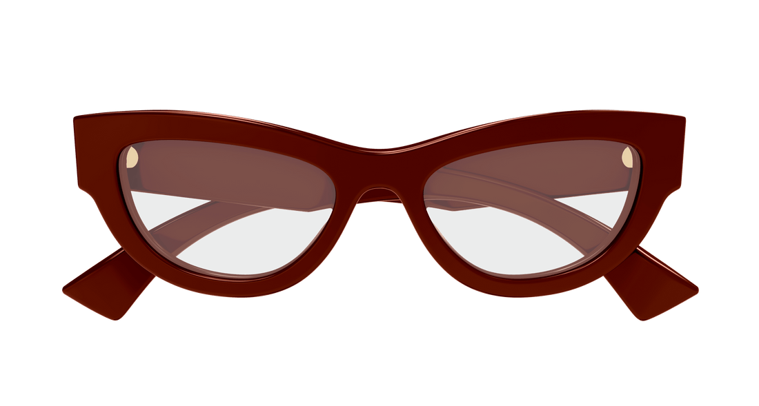 Óculos graduados gucci gg1836o 003 burdeos cat eye femenino tamanho 51mm - Vista de detalhe
