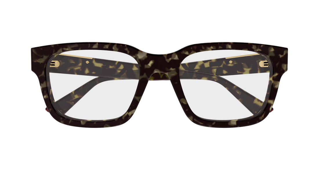 Occhiali da vista gucci gg1961o 003 havana rectangular / squared masculino taglia 55mm - Vista dettagliata