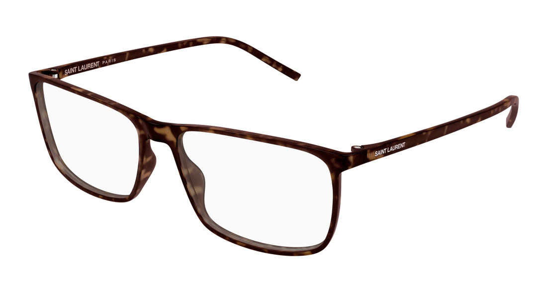 Briller saint laurent sl 846 006 havana rectangular / squared masculino størrelse 61mm - Hovedvisning
