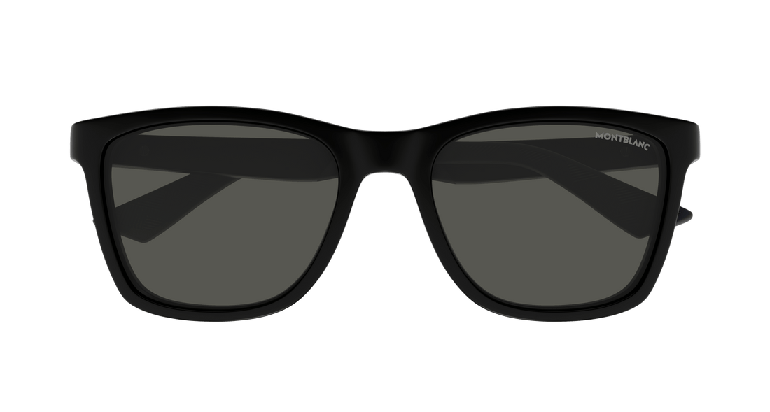 Occhiali da sole montblanc mb0399s 002 negro square masculino taglia 55mm - Vista dettagliata