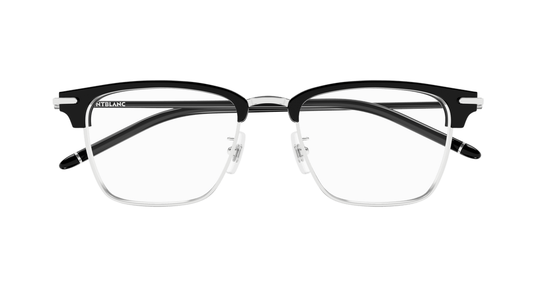 Brillen montblanc mb0409o 001 plateado square masculino größe 52mm - Detailansicht
