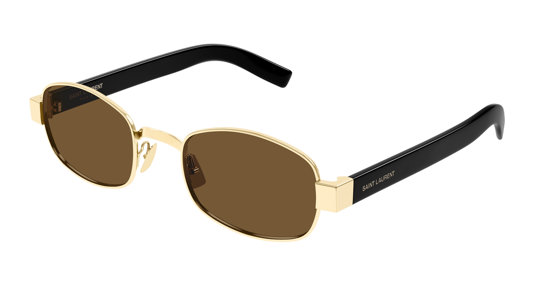 Occhiali da sole saint laurent sl 706 001 dorado round unisex taglia 53mm - Vista principale