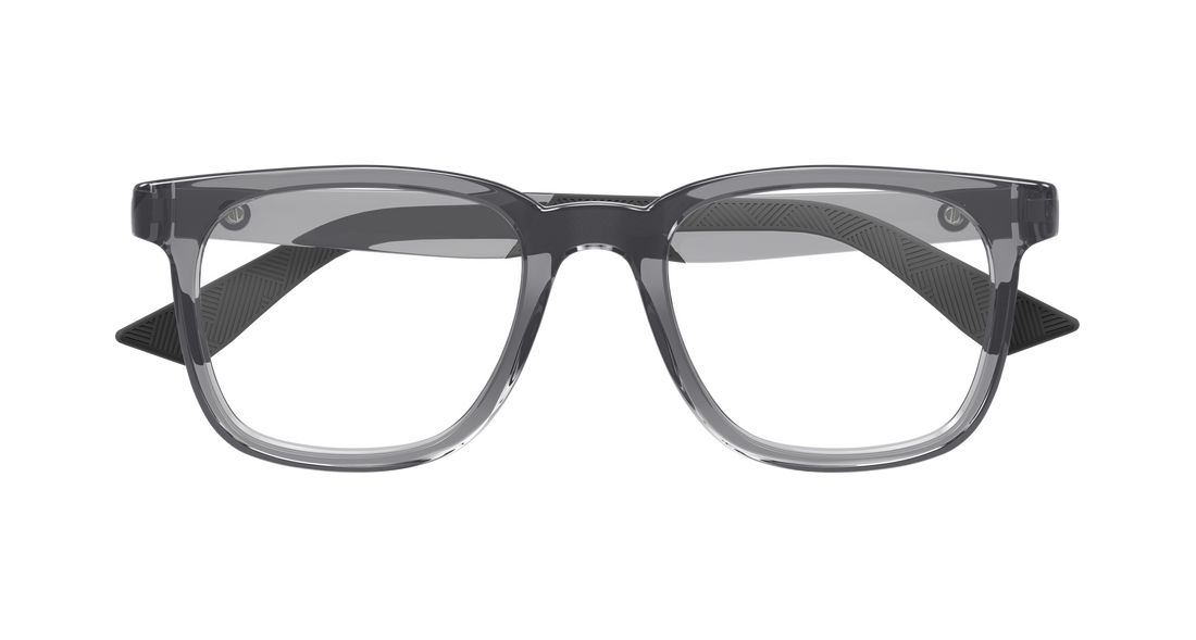 Occhiali da vista montblanc mb0433o 003 gris rectangular / squared masculino taglia 51mm - Vista dettagliata