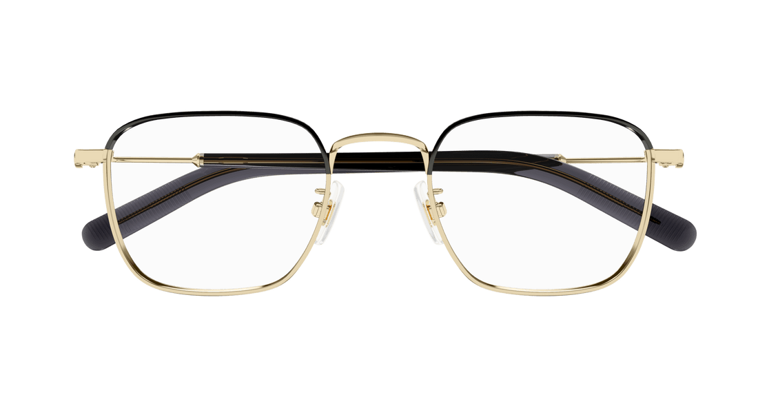 Brillen montblanc mb0389o 008 dorado square masculino größe 52mm - Detailansicht