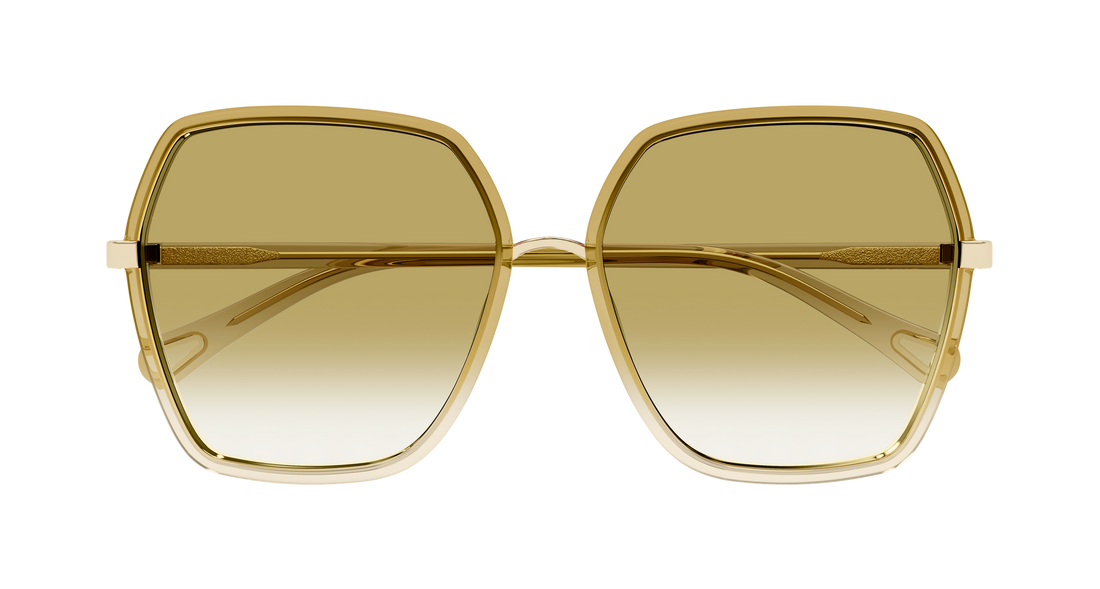 Occhiali da sole chloé ch0262s 006 beige rectangular / squared femenino taglia 58mm - Vista dettagliata