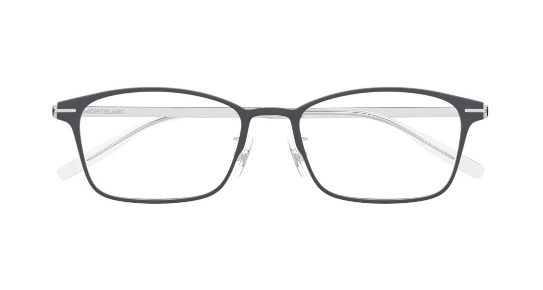 Glasögon montblanc mb0449oj 004 gris rectangular / squared masculino storlek 54mm - Detaljvy
