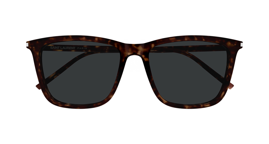 Lunettes de soleil saint laurent sl 851/k 002 havana rectangular / squared unisex taille 56mm - Vue détaillée