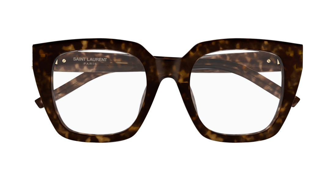 Óculos graduados saint laurent sl m143 opt 002 havana cat eye femenino tamanho 51mm - Vista de detalhe