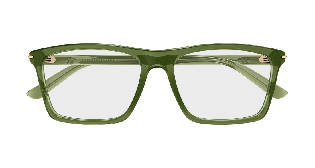 Brillen gucci gg1445o 012 verde rectangular / squared masculino größe 59mm - Detailansicht