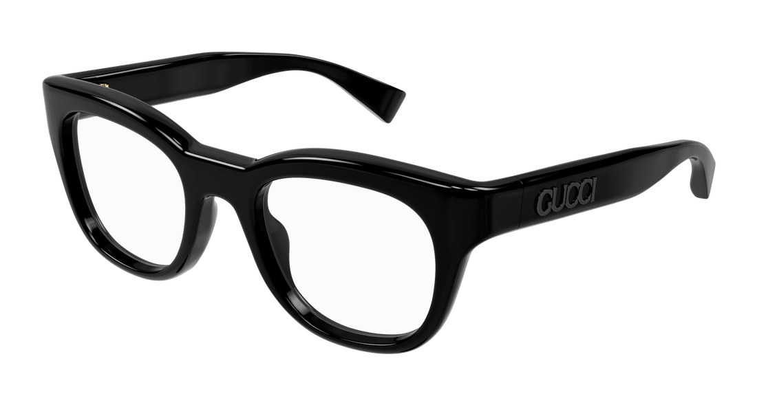 Óculos graduados gucci gg1812o 001 negro square masculino tamanho 51mm - Vista principal