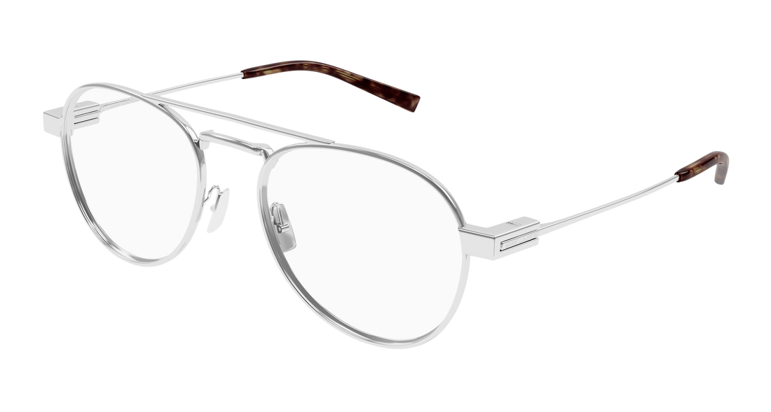 Occhiali da vista saint laurent sl 708 opt 002 plateado round unisex taglia 54mm - Vista principale