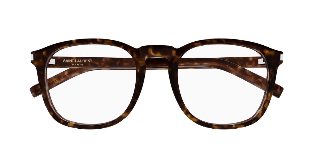Gafas graduadas saint laurent sl 818 opt 002 havana round/oval/panthos femenino talla 52mm - Vista de detalle