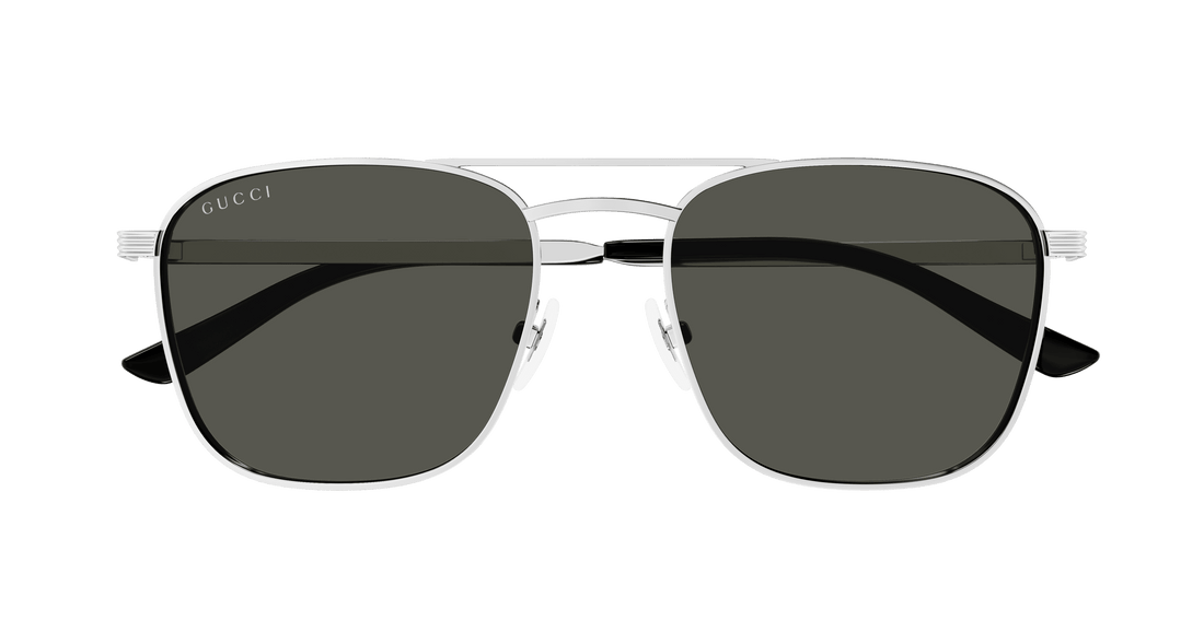 Sunglasses gucci gg1881s 001 plateado square masculino size 54mm - Detailed view