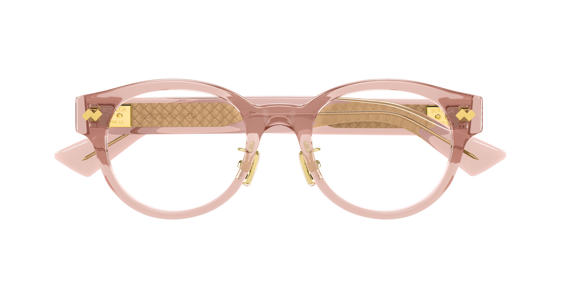 Gafas graduadas bottega veneta bv1405oa 004 rojo round/oval/panthos masculino talla 50mm - Vista de detalle