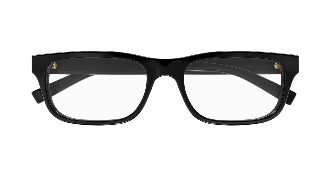 Óculos graduados gucci gg1858o 001 negro square masculino tamanho 56mm - Vista de detalhe