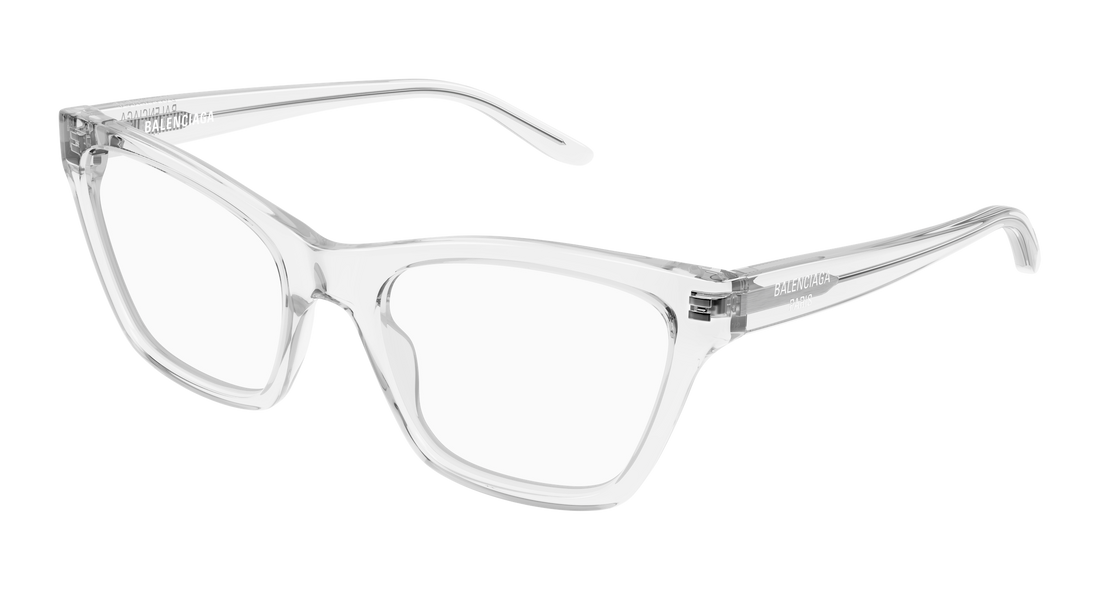 Occhiali da vista balenciaga bb0440o 006 transparente cat eye femenino taglia 56mm - Vista principale