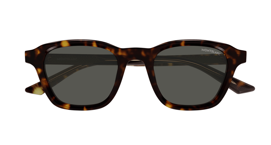 Sunglasses montblanc mb0384s 002 havana round masculino size 50mm - Detailed view