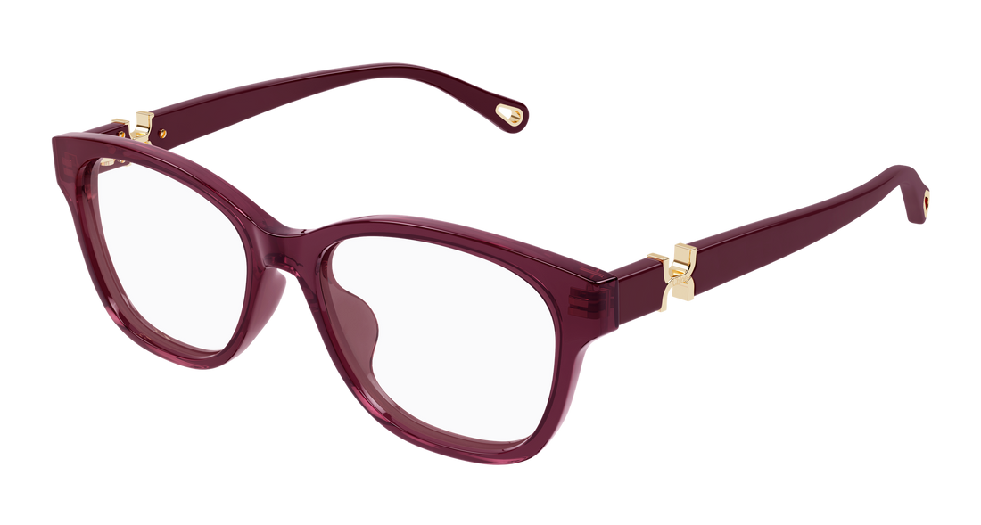 Glasögon chloé ch0336oa 005 burdeos cat eye femenino storlek 53mm - Huvudvy