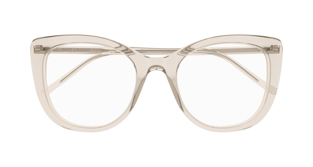 Occhiali da vista saint laurent sl 778 004 beige cat eye femenino taglia 55mm - Vista dettagliata