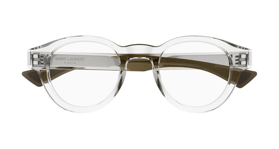 Lunettes de vue saint laurent sl 792 004 transparente round unisex taille 46mm - Vue détaillée