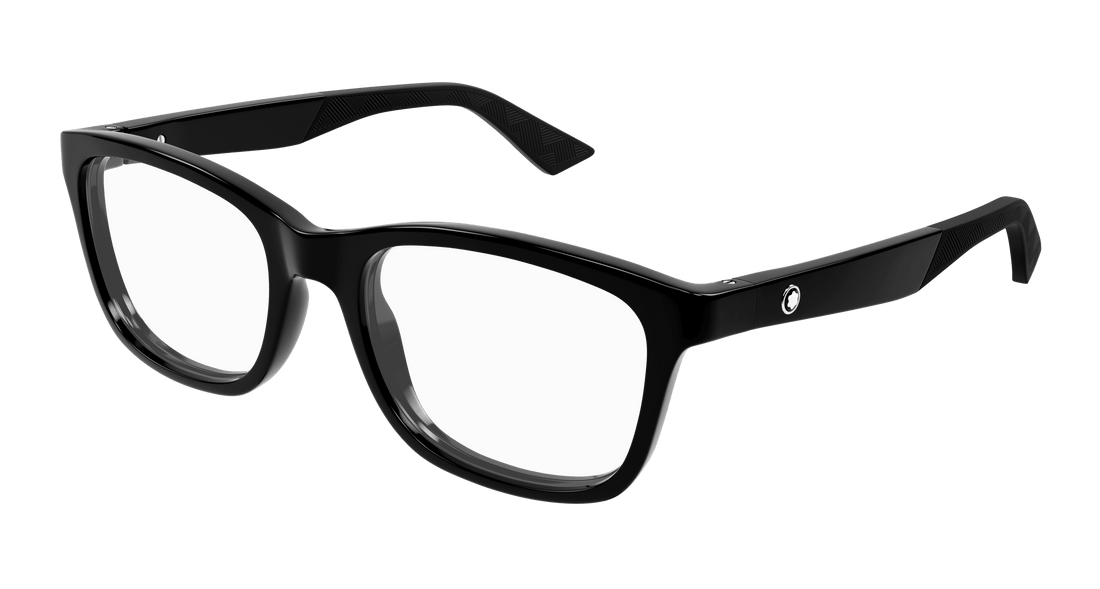 Occhiali da vista montblanc mb0401o 001 negro square masculino taglia 55mm - Vista principale