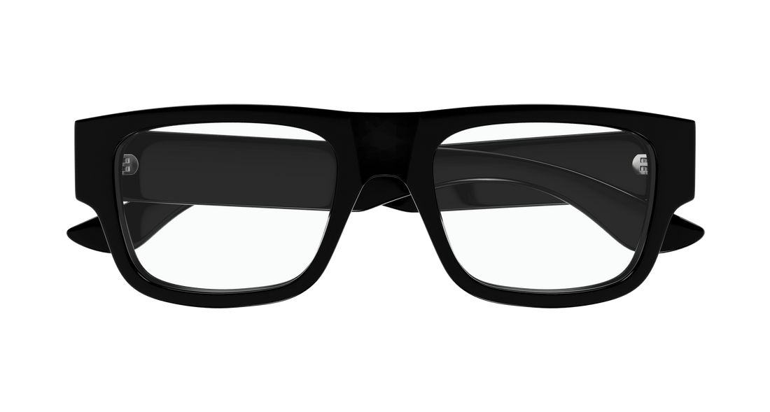 Gafas graduadas alexander mcqueen am0511o 001 negro square masculino talla 53mm - Vista de detalle