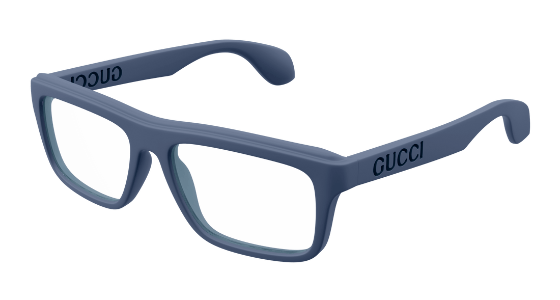 Óculos graduados gucci gg1572o 007 azul square masculino tamanho 54mm - Vista principal