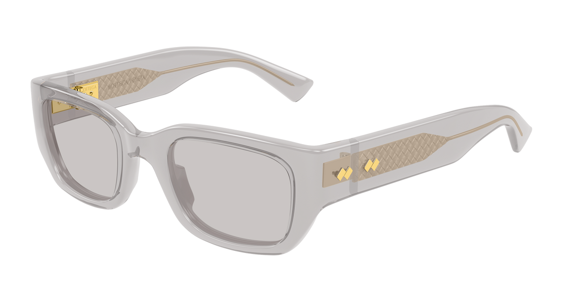 Solbriller bottega veneta bv1401sa 004 gris rectangular / squared unisex størrelse 52mm - Hovedvisning