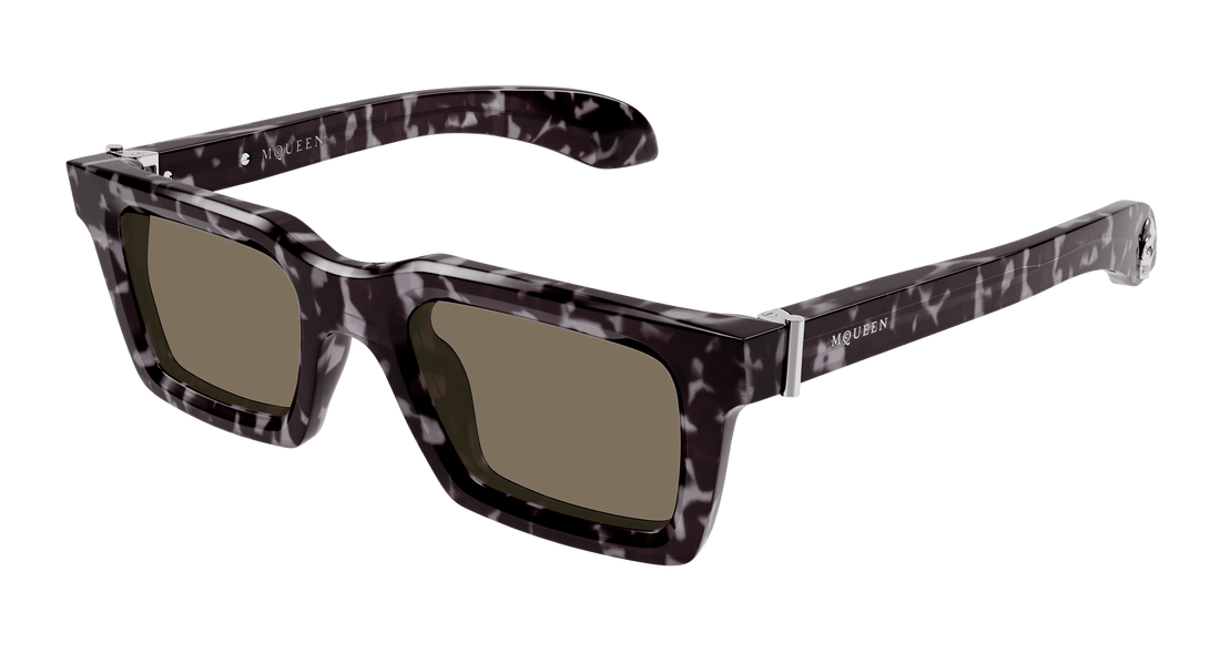 Sunglasses alexander mcqueen am0506s 002 havana square masculino size 50mm - Main view