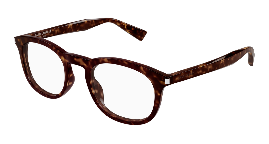 Prescription glasses saint laurent sl 813 002 havana square unisex size 50mm - Main view