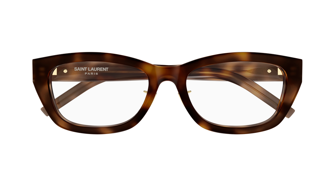 Gafas graduadas saint laurent sl m153/j opt 003 havana cat eye femenino talla 53mm - Vista de detalle