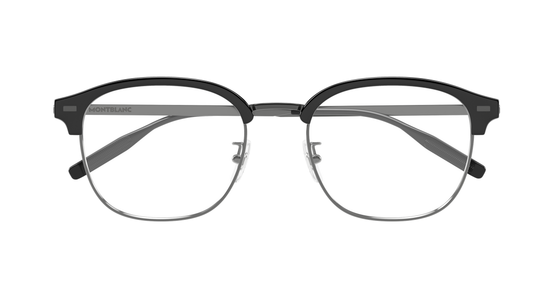 Lunettes de vue montblanc mb0446oa 001 plateado round/oval/panthos masculino taille 54mm - Vue détaillée