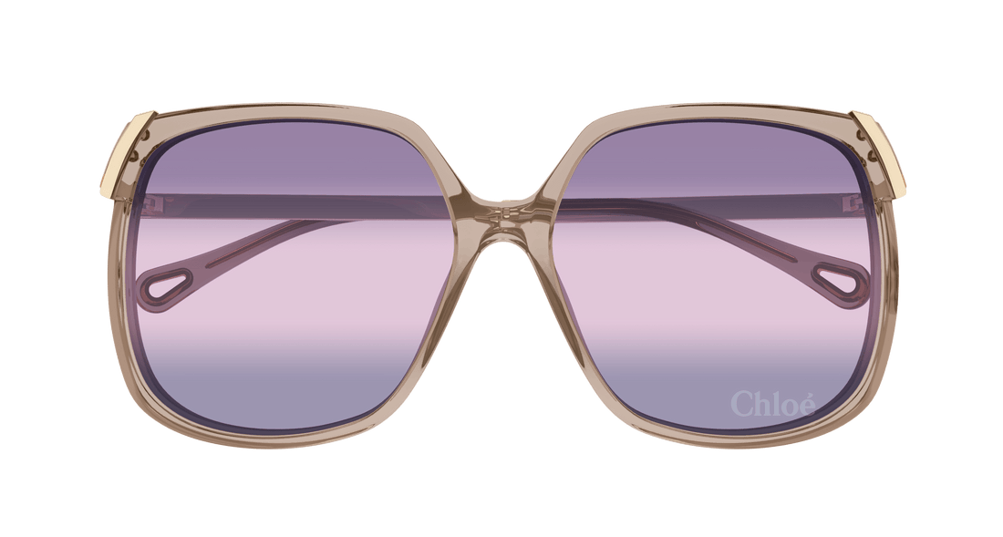 Occhiali da sole chloé ch0286s 004 marron square femenino taglia 60mm - Vista dettagliata