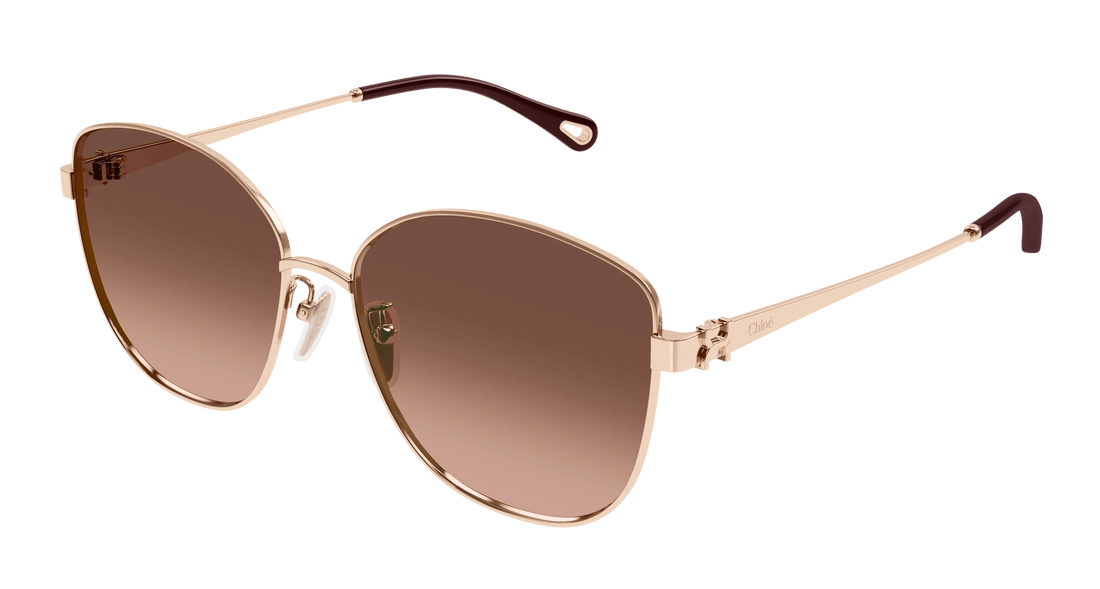 Gafas de sol chloé ch0306sk 002 dorado square femenino talla 59mm - Vista principal