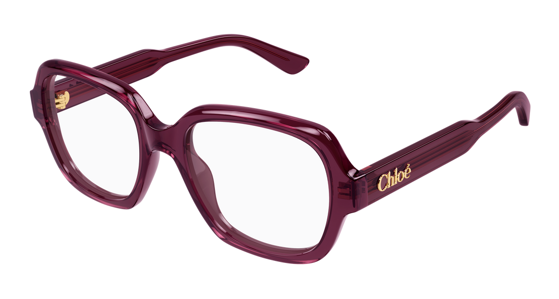 Briller chloé ch0341o 005 burdeos geometric femenino størrelse 53mm - Hovedvisning
