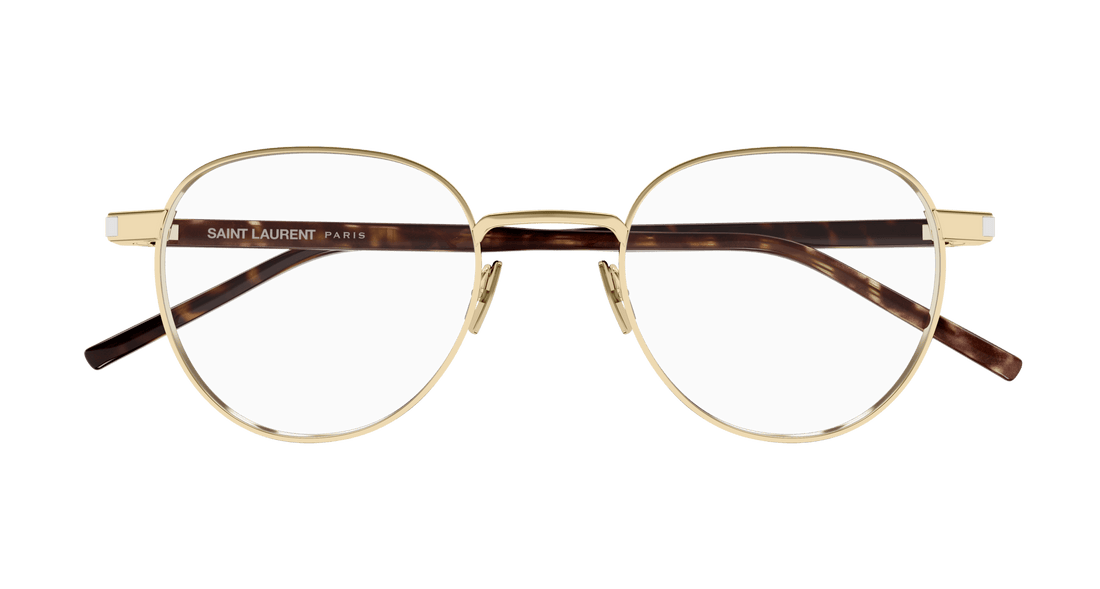Occhiali da vista saint laurent sl 781 002 dorado round unisex taglia 49mm - Vista dettagliata