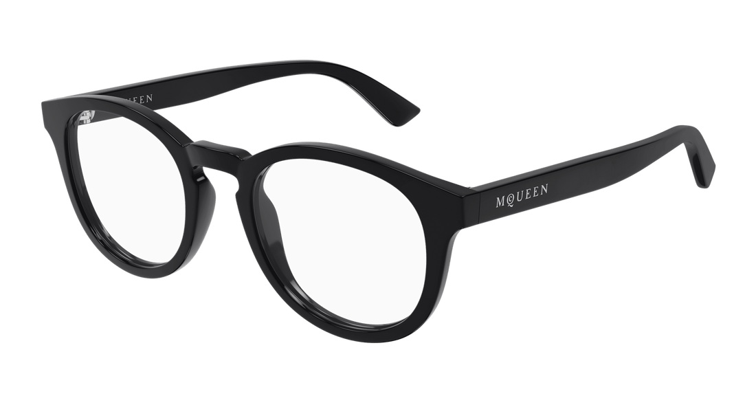 Occhiali da vista alexander mcqueen am0514o 005 gris round unisex taglia 48mm - Vista principale