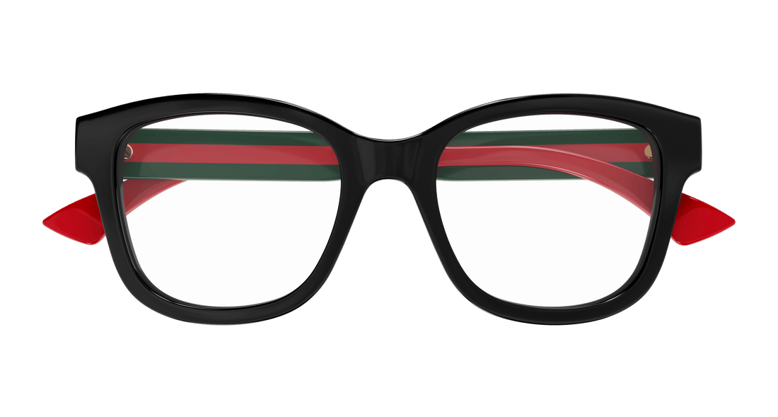 Óculos graduados gucci gg1863o 001 negro square femenino tamanho 51mm - Vista de detalhe