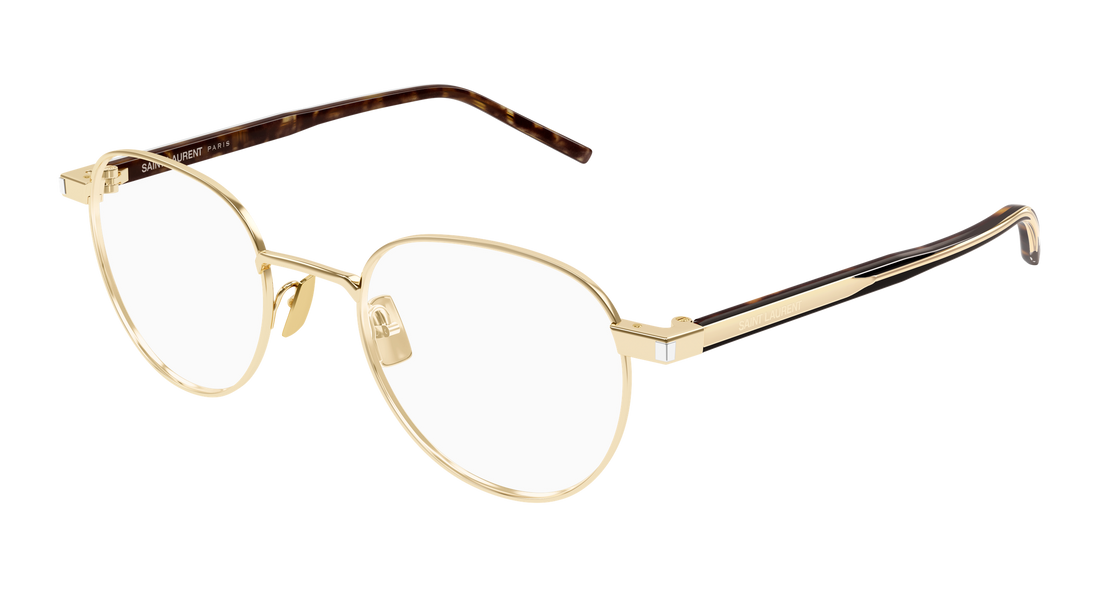 Occhiali da vista saint laurent sl 781 002 dorado round unisex taglia 49mm - Vista principale