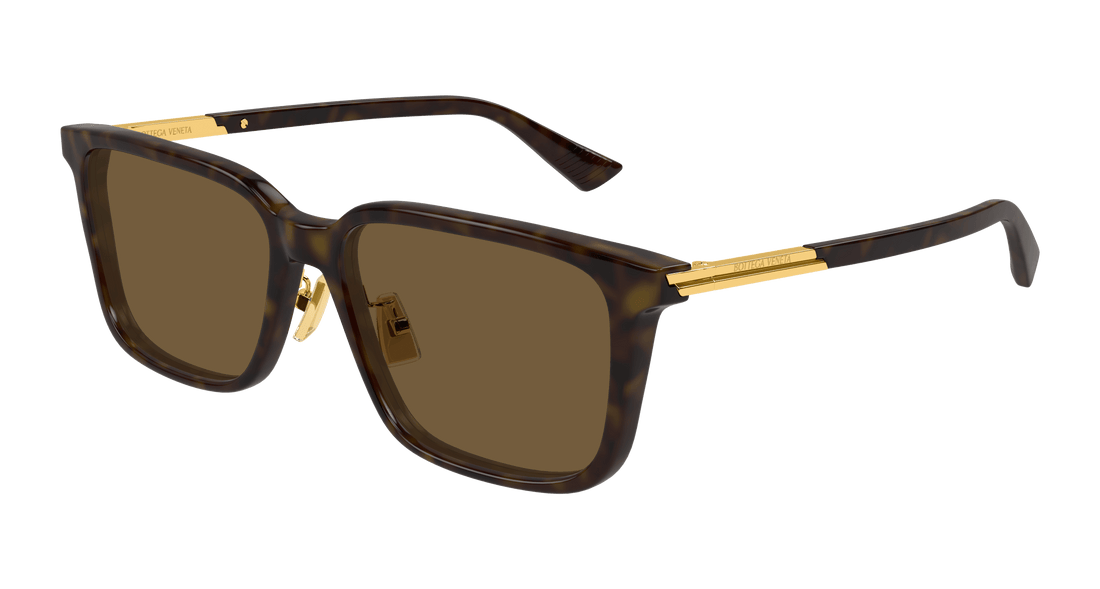 Occhiali da sole bottega veneta bv1374sk 006 havana square masculino taglia 57mm - Vista principale